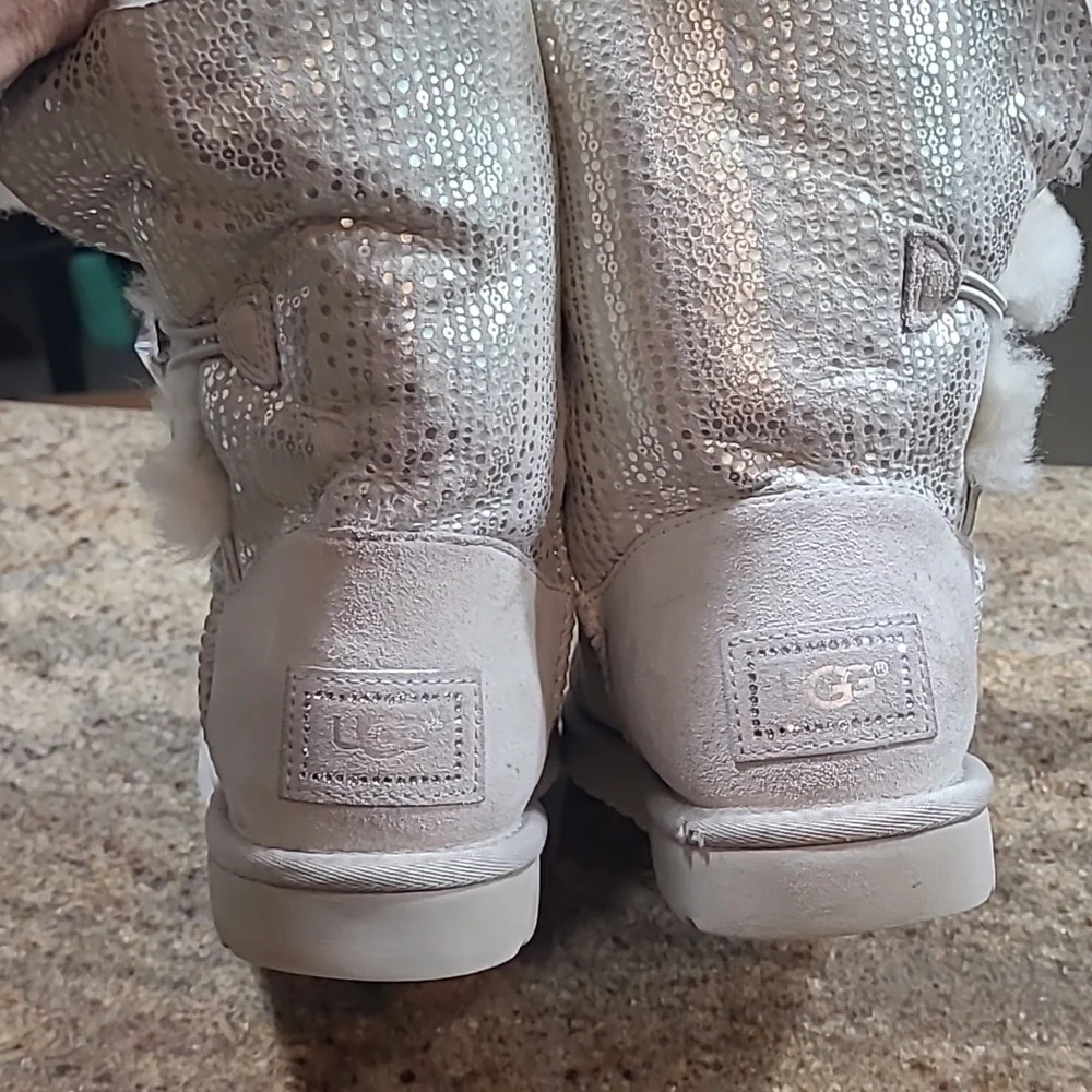 Women's Silver Winter Boots - Picture 6 of 16